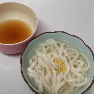 素朴！ゆず風味の釜揚げうどん